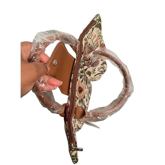 Signare Womens Tapestry Grocery Bag OS Morning Garden Foldaway Eco-Friendly - Picture 3 of 9